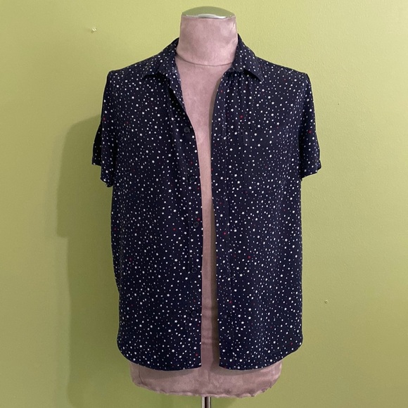 H&M Other - H&M short sleeve button down with red & white stars